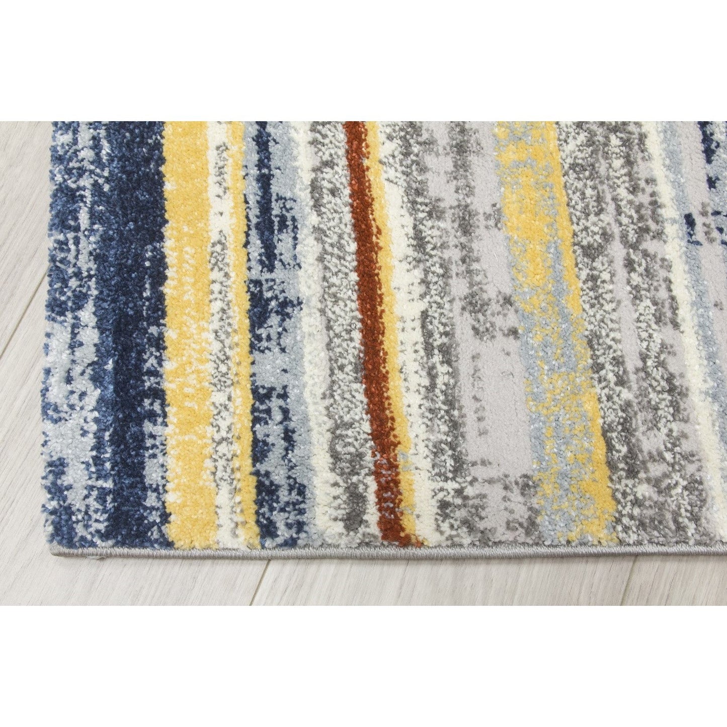 Multicoloured Stripes Modern Rug - Carousel