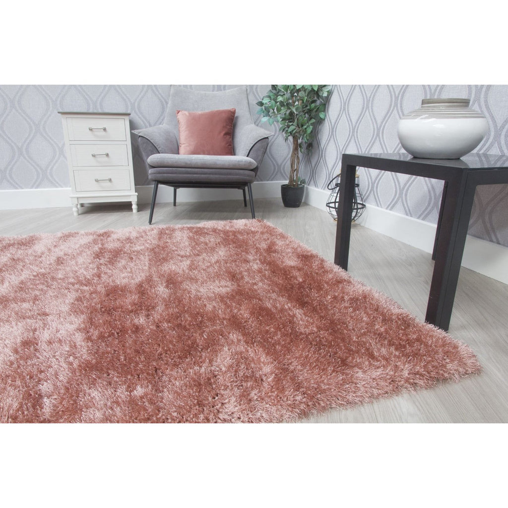 Pink Shaggy Rug - Bentley