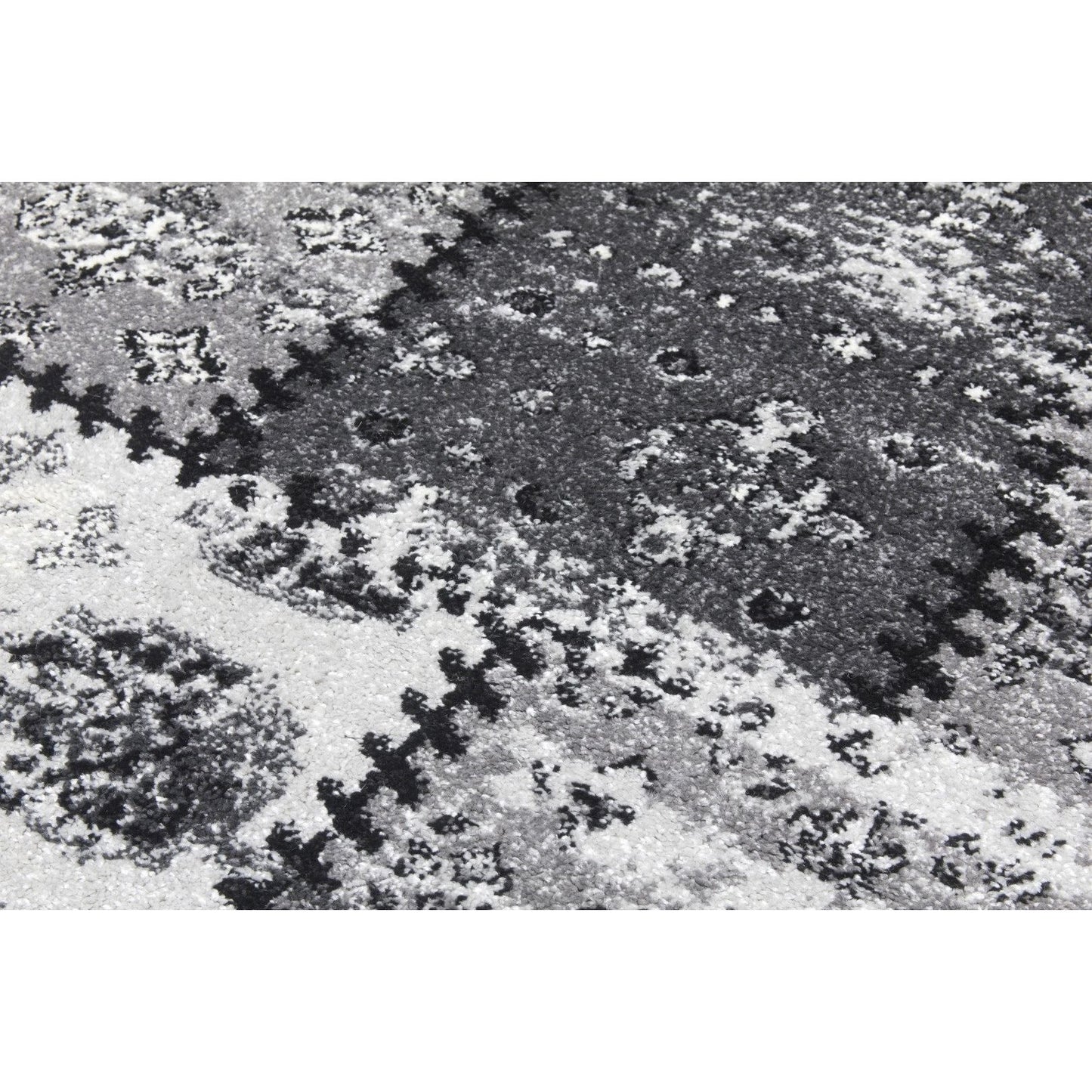 Grey Patchwork Rug - Antika