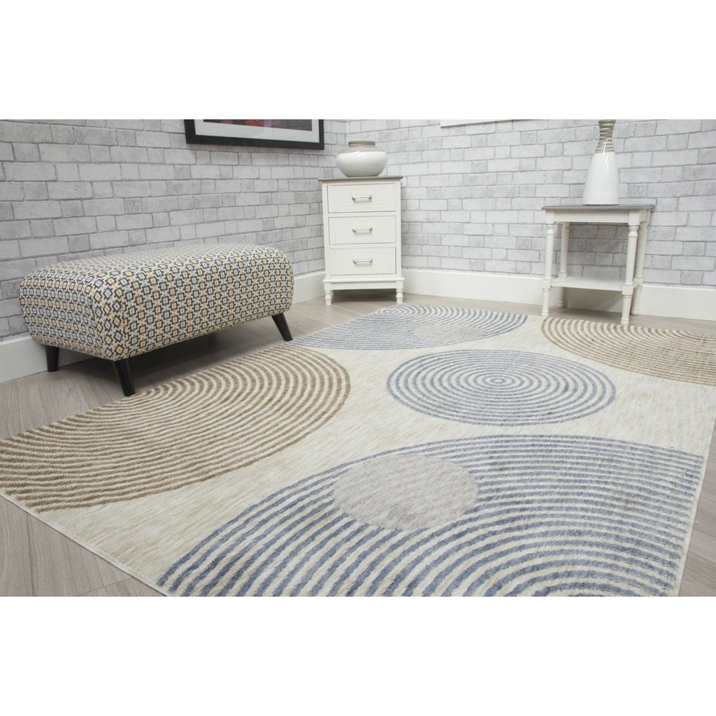 Cream Modern Rug - Revive Arco