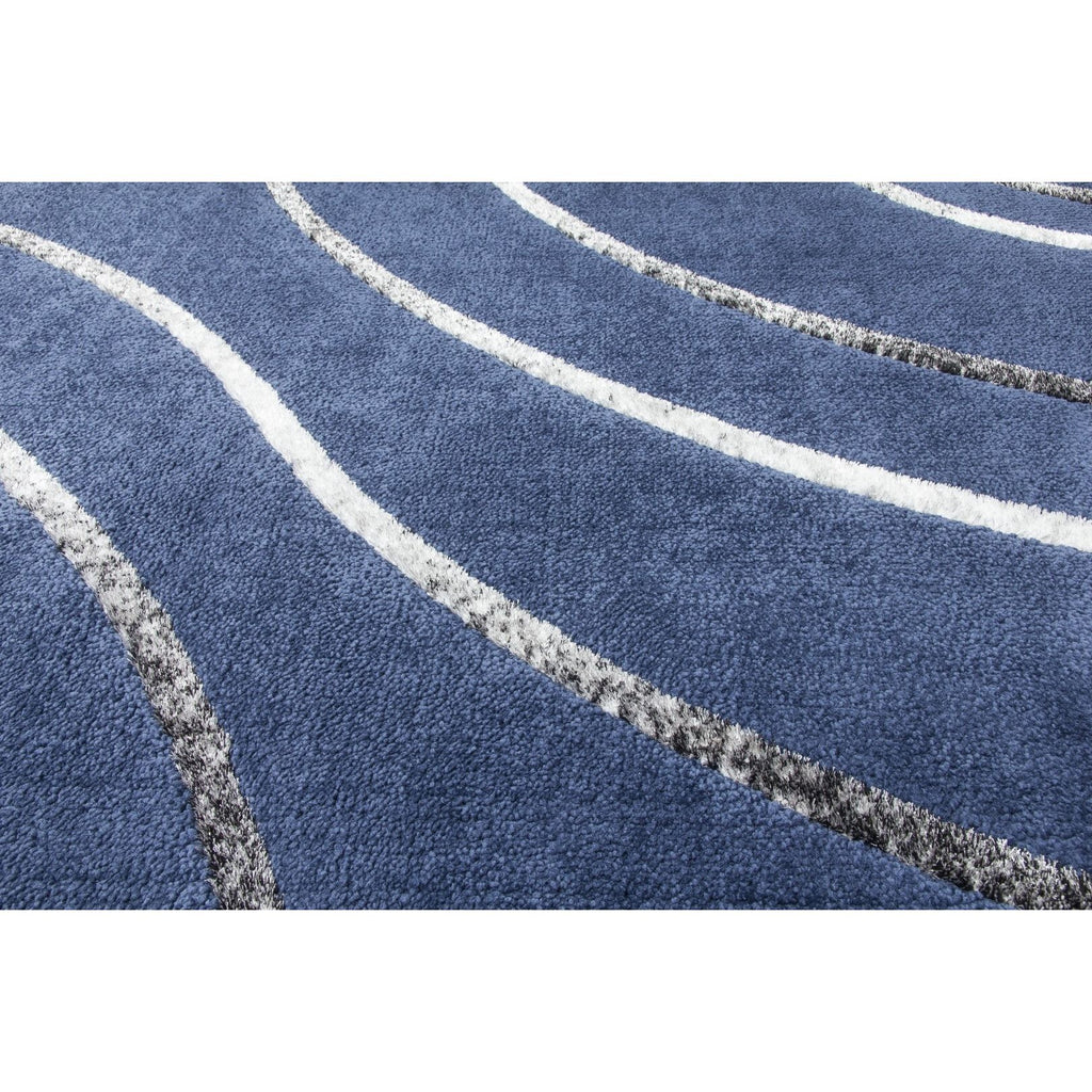 Navy Modern Rug - Synergy Radiance