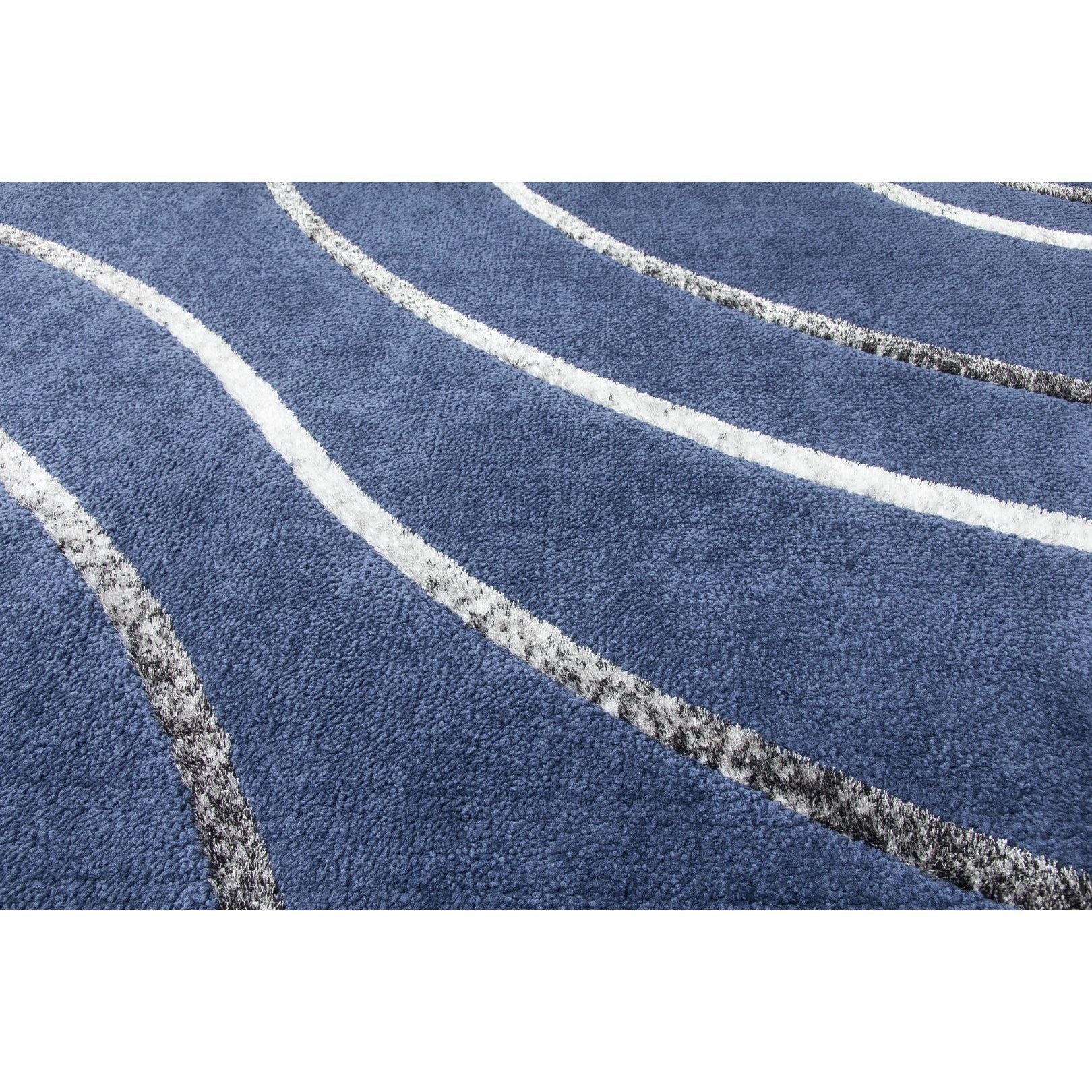 Navy Modern Rug - Synergy Radiance