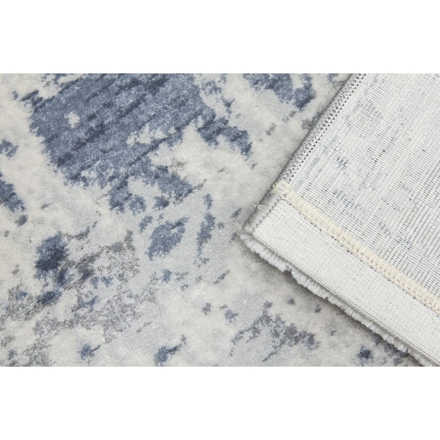 Grey Blue Abstract Rug - Rococo Cezanne