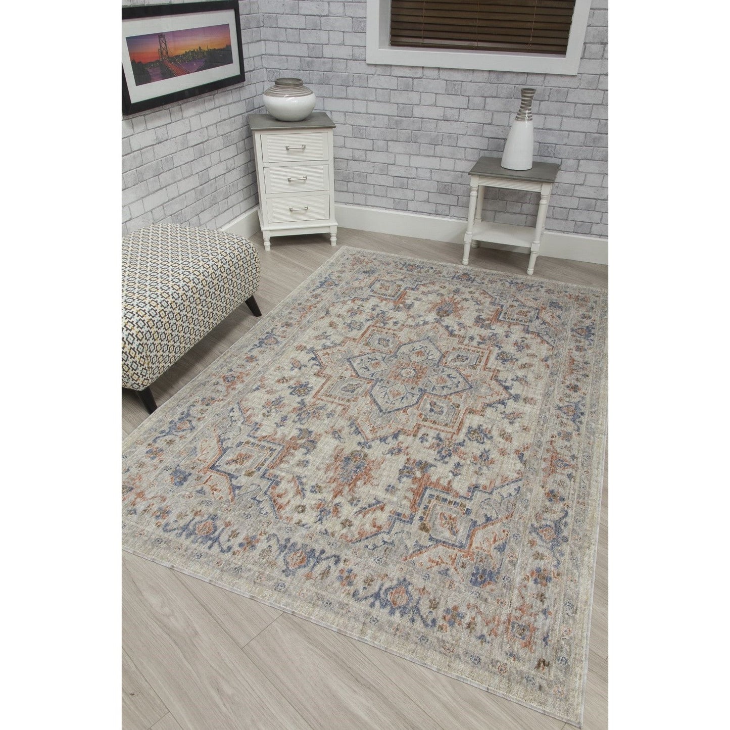 Cream Modern Rug - Revive Ariana