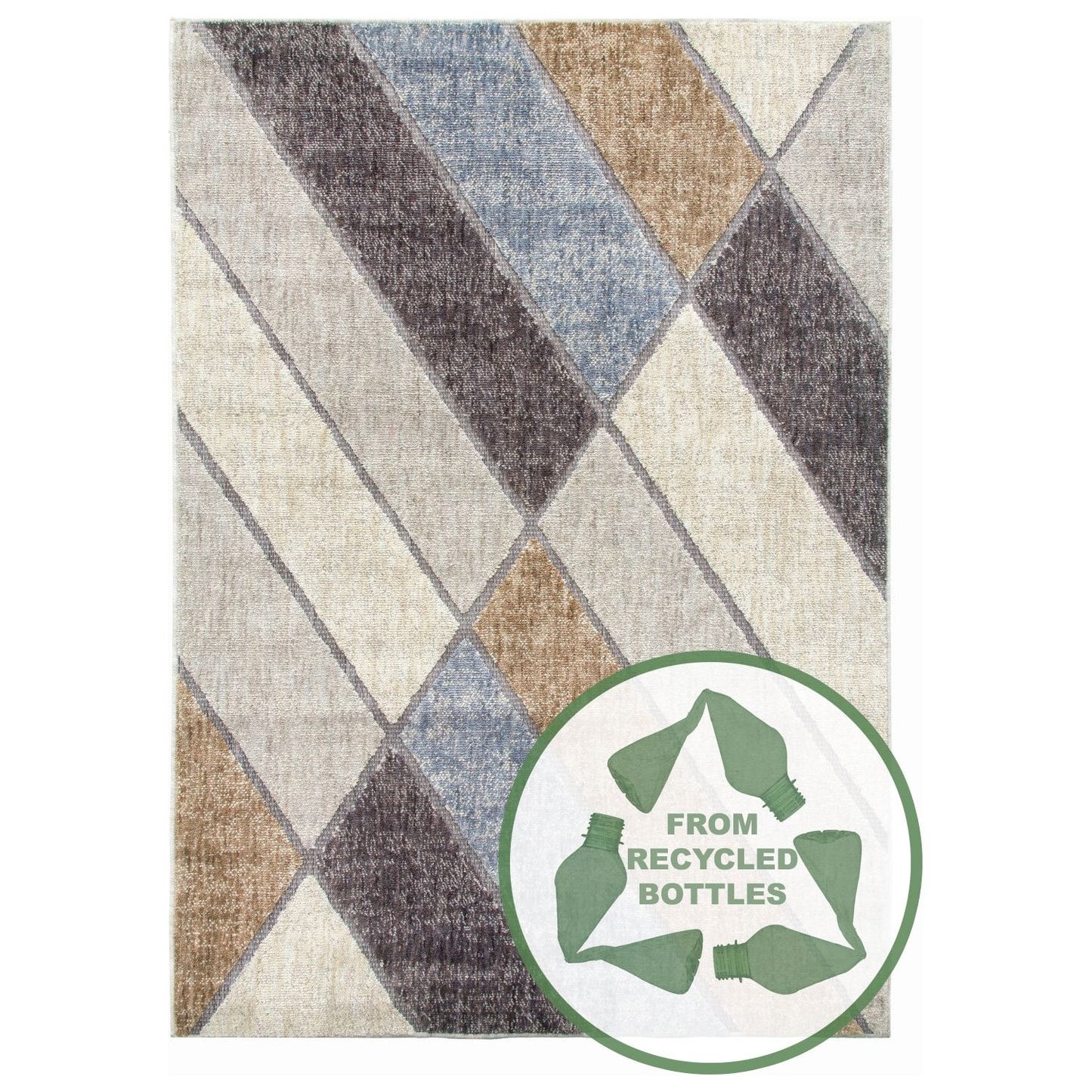 Cream Beige Modern Rug - Revive Vista