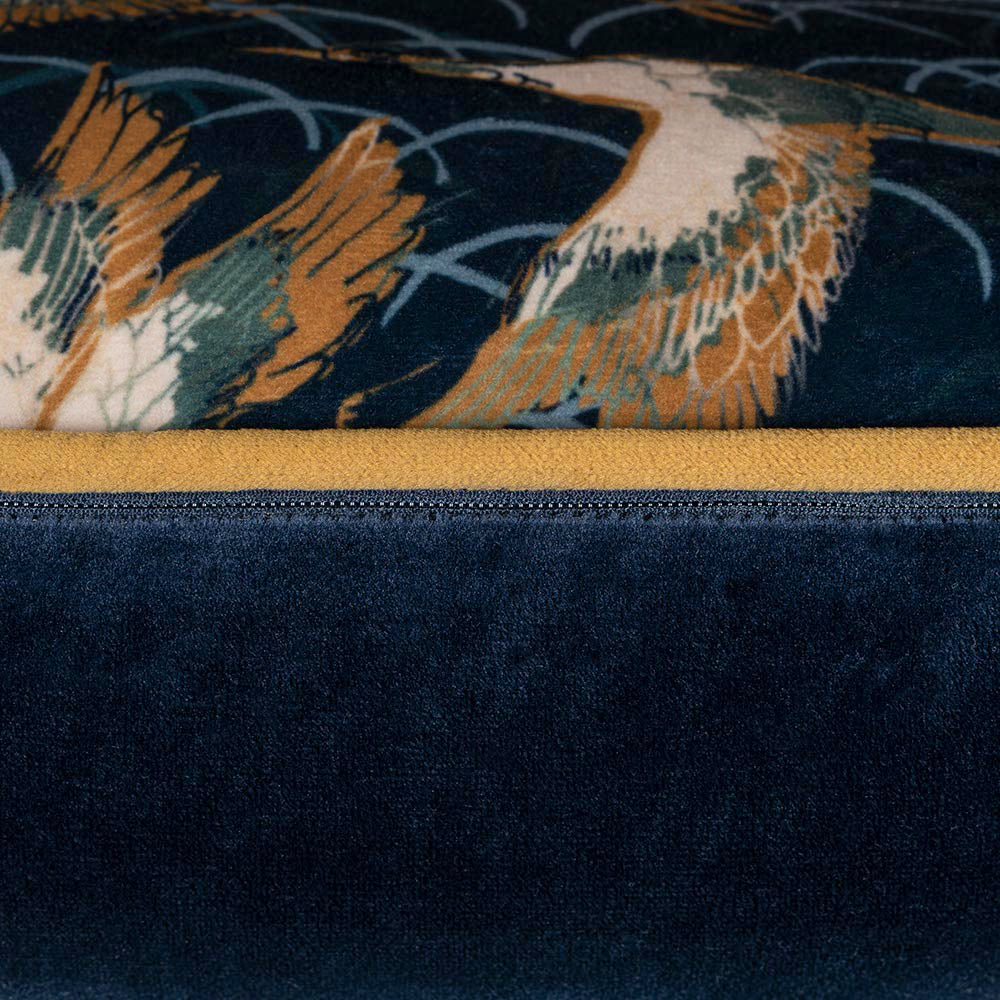Scatter Box Crane 58x58cm Cushion, Navy