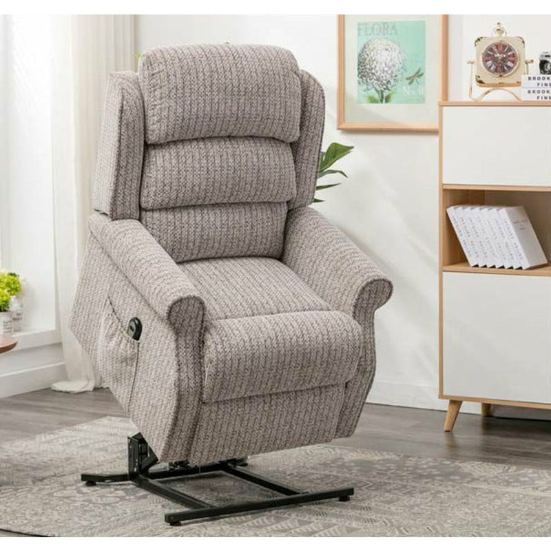Wilson lift & tilt Dual Motor Armchair - Natural Fabric