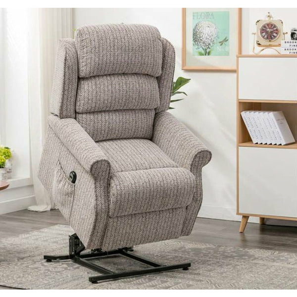 Wilson lift & tilt Dual Motor Armchair - Natural Fabric