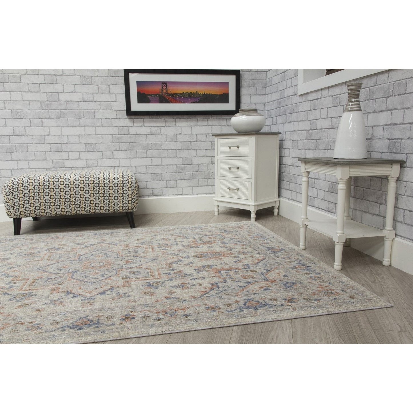 Cream Modern Rug - Revive Ariana