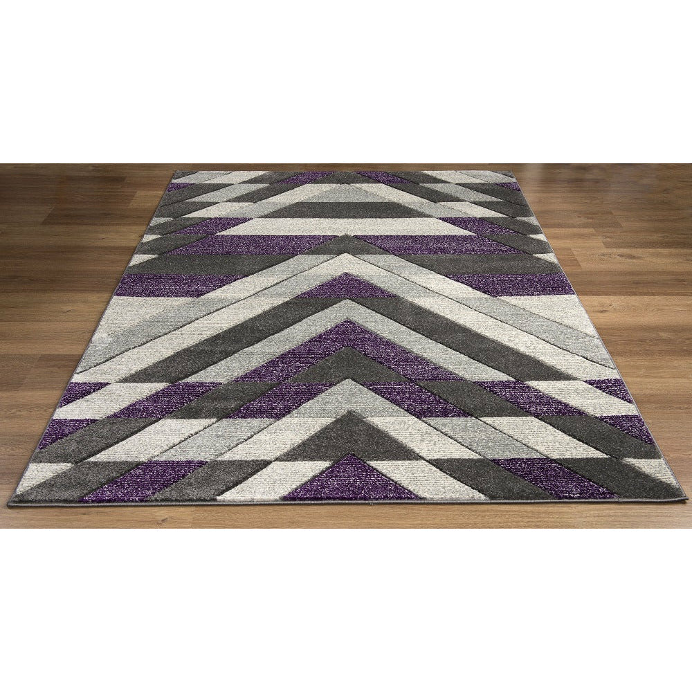 Asher Rug Collection - Grey-Lilac