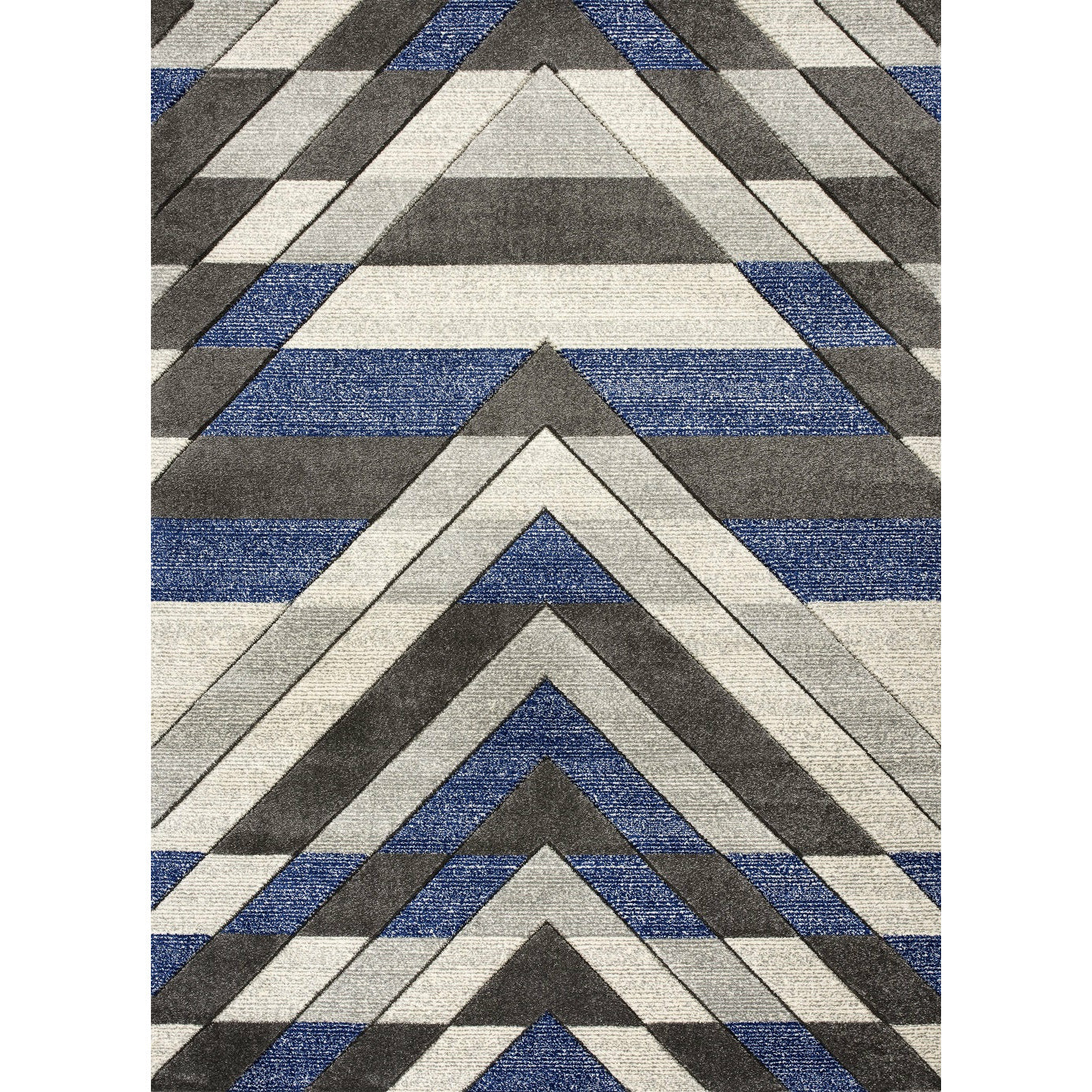 Asher Rug Collection - Grey-Navy