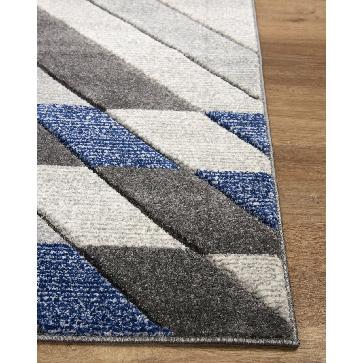 Asher Rug Collection - Grey-Navy