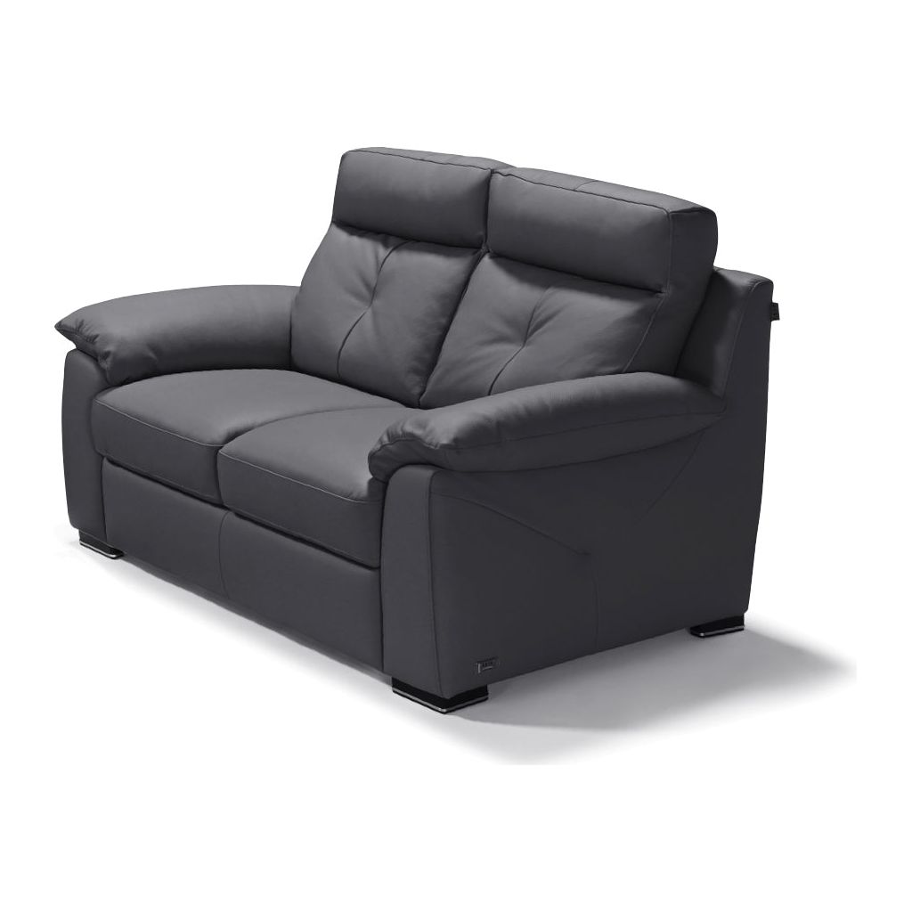 Trento Italian Leather Sofa Range - Anthracite