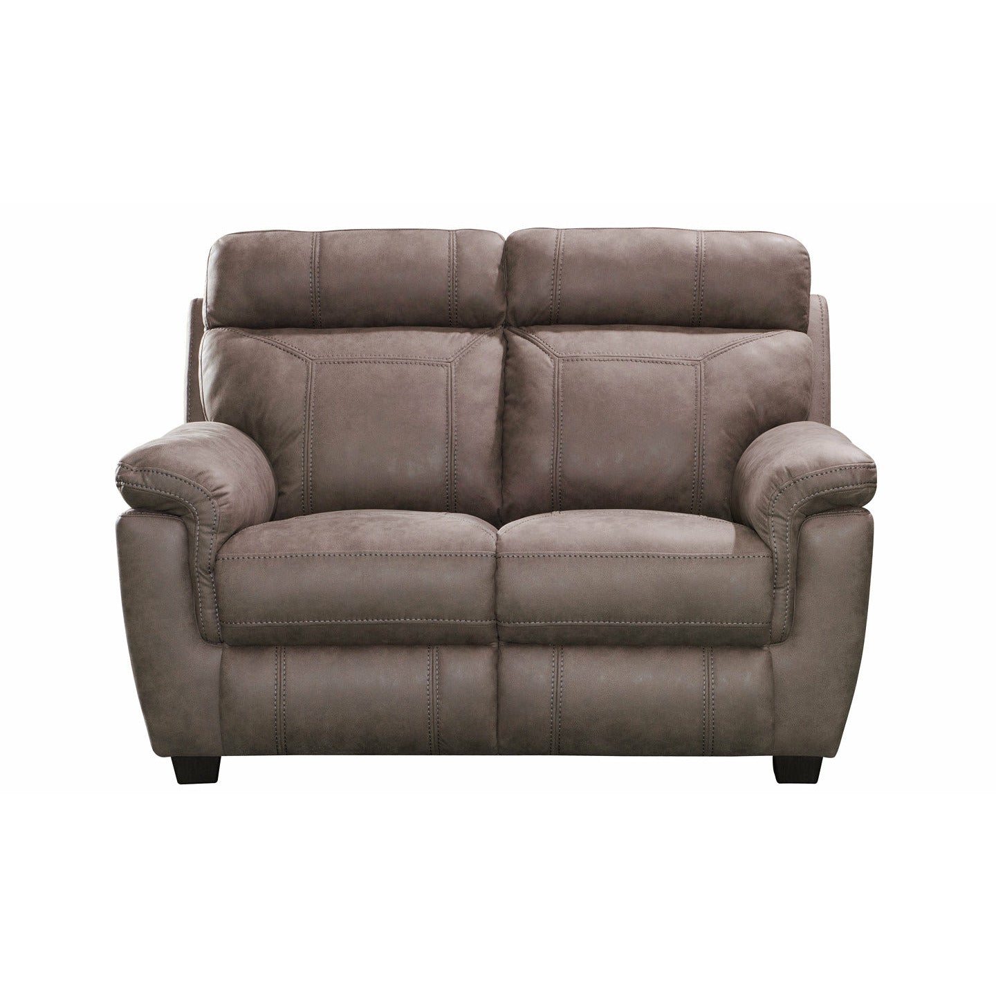 Noah Sofa Range Brown 2 Seater (Fixed)