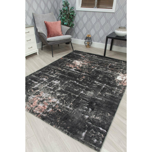 Bellini Rug - Dark Grey/Pink