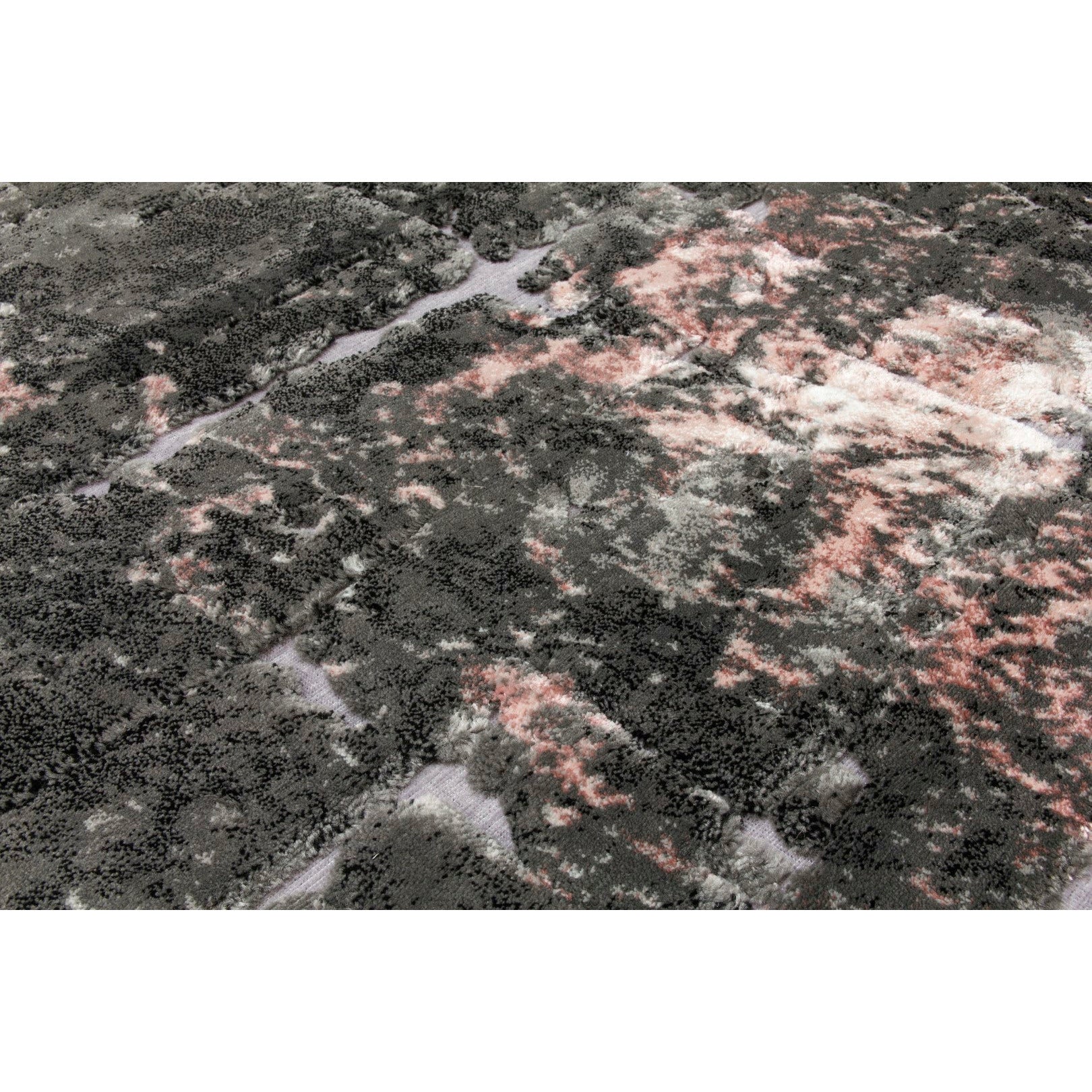 Bellini Rug - Dark Grey/Pink