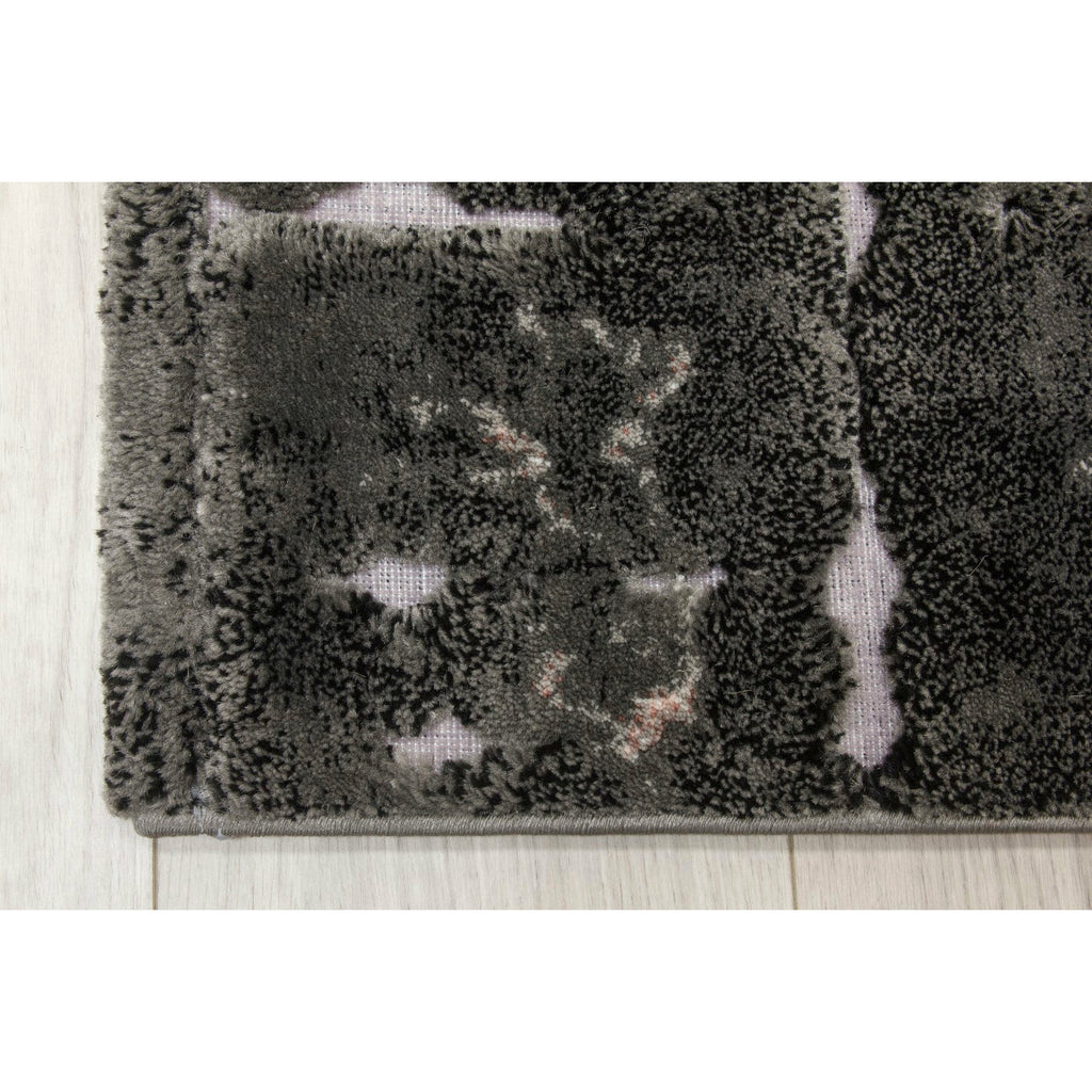 Bellini Rug - Dark Grey/Pink