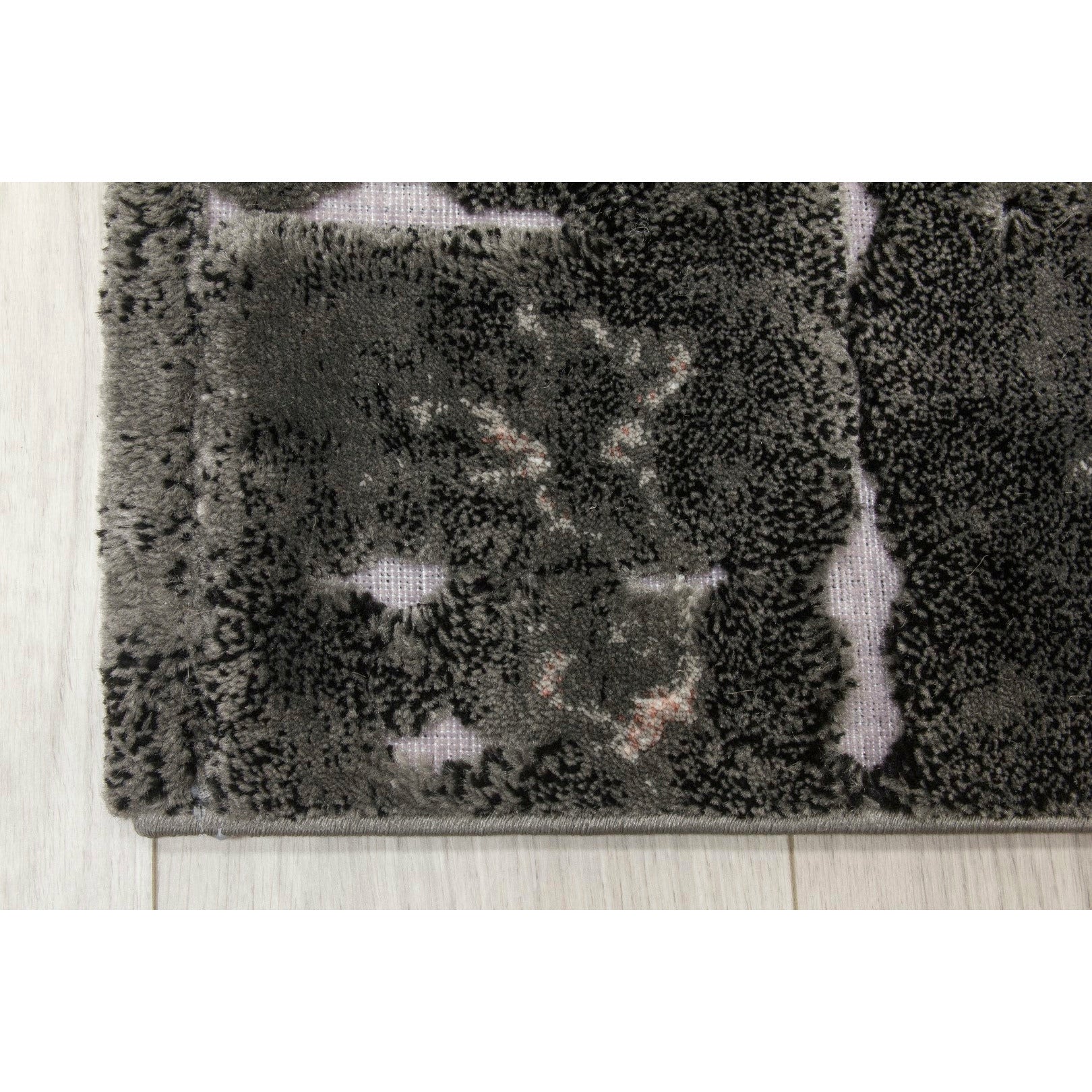 Bellini Rug - Dark Grey/Pink