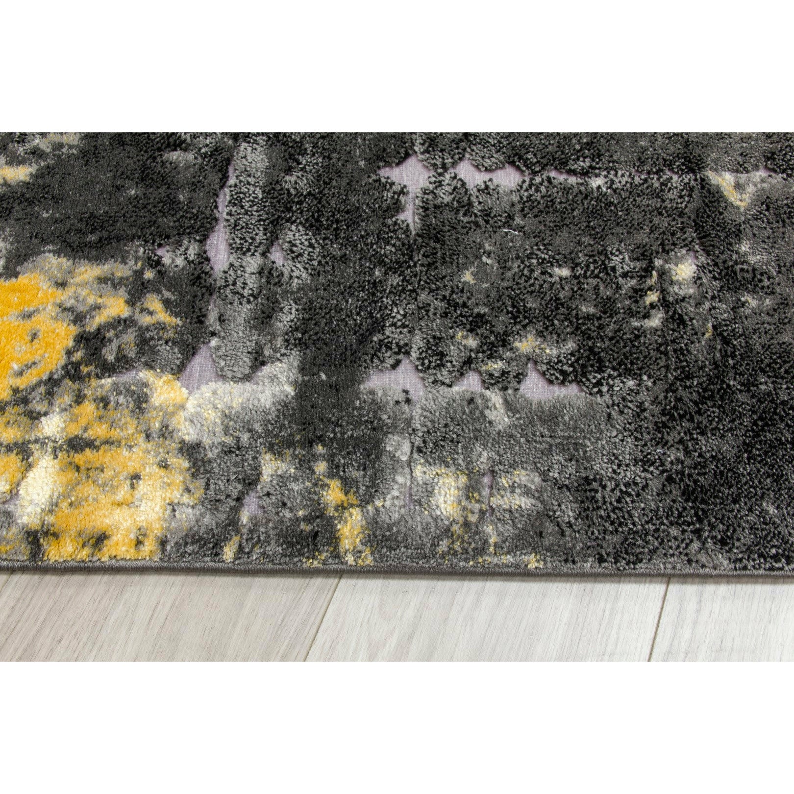 Bellini Rug - Dark Grey/Yellow