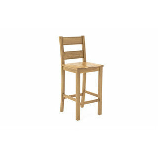 Breeze Oak bar Stool Solid seat