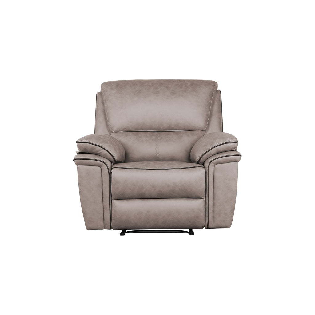 Brianna 3 + 2 +1 reclining Sofa Range - Taupe Suede Fabric
