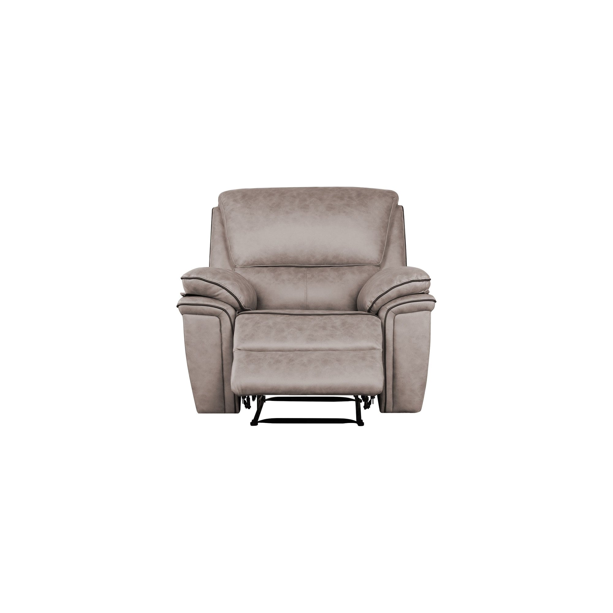 Brianna 3 + 2 +1 reclining Sofa Range - Taupe Suede Fabric