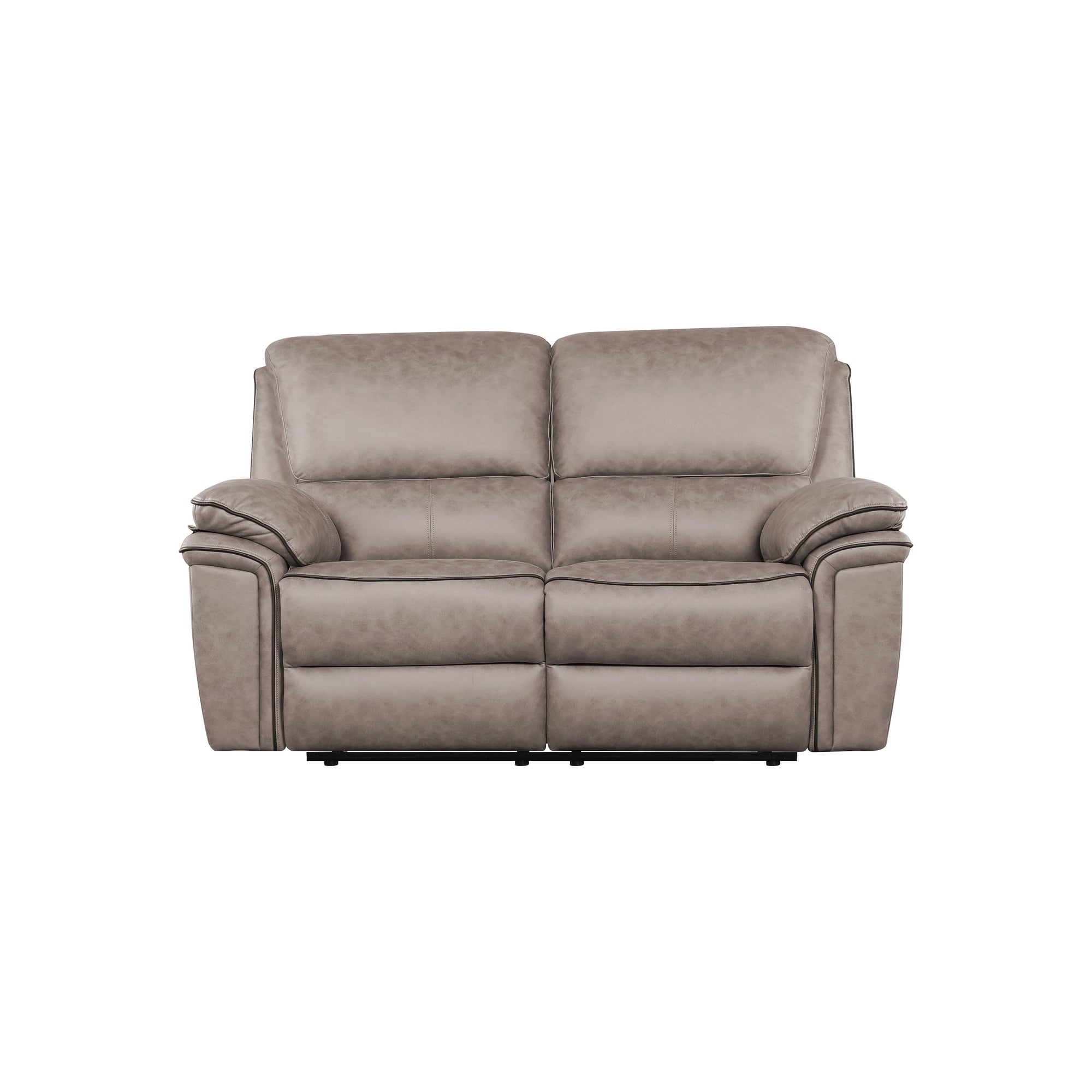 Brianna 3 + 2 +1 reclining Sofa Range - Taupe Suede Fabric