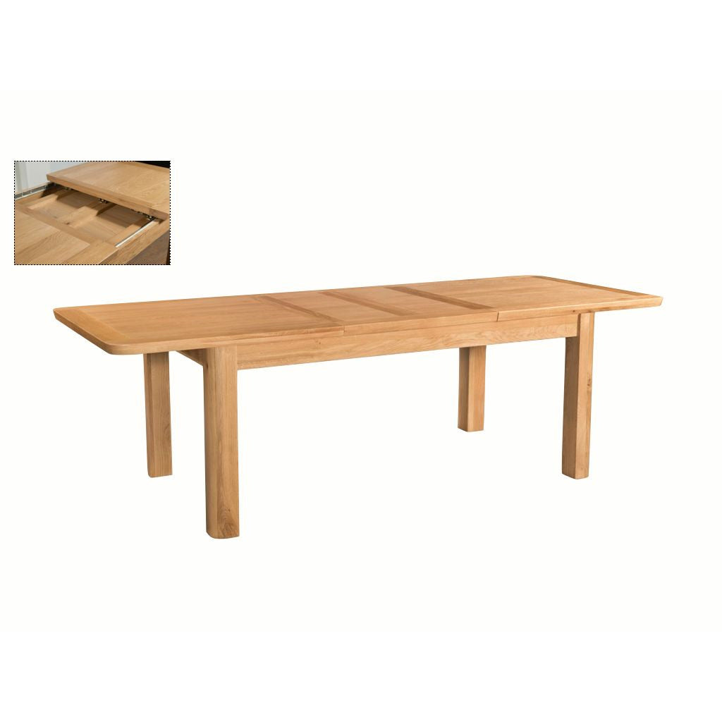 Canterbury Oak Dining Table 1.2  ext 1.53m m Set