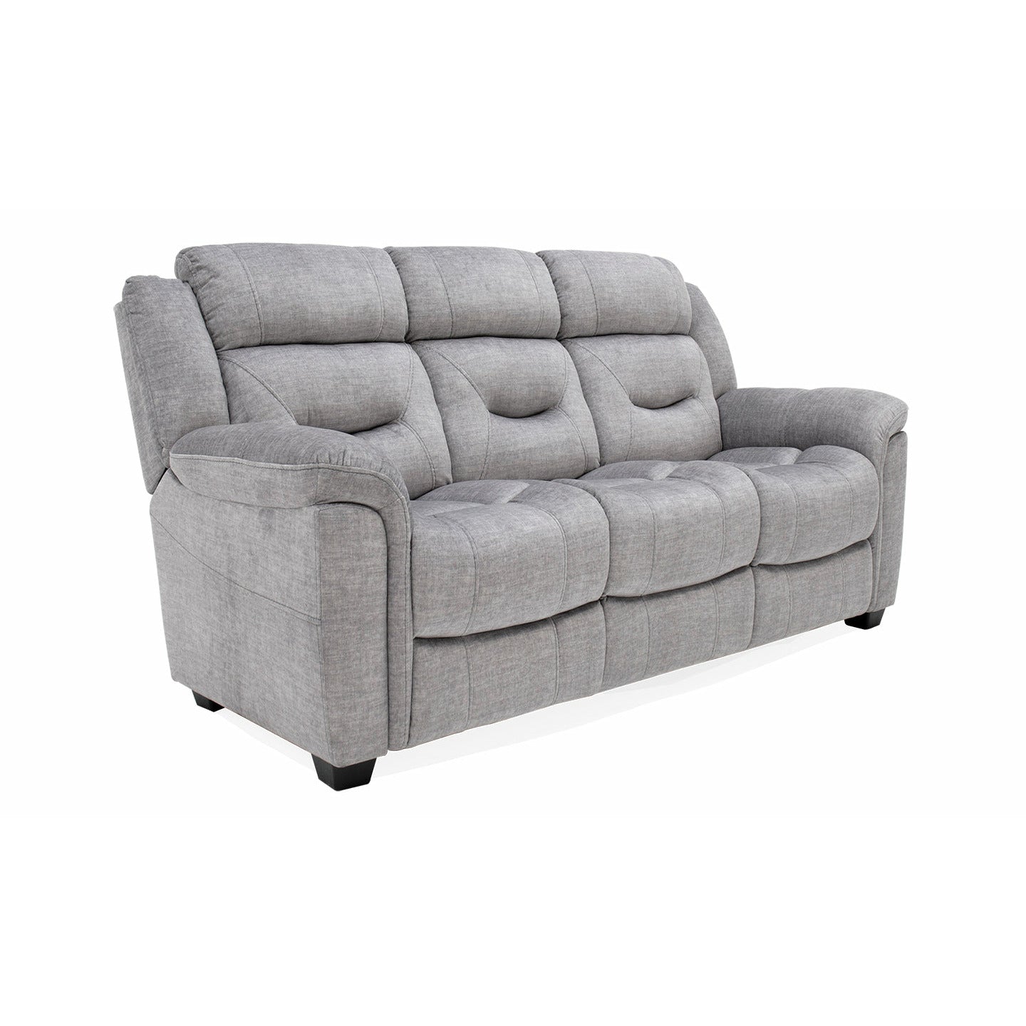 DENNY 3 SEATER SOFA GREY (Fixed)