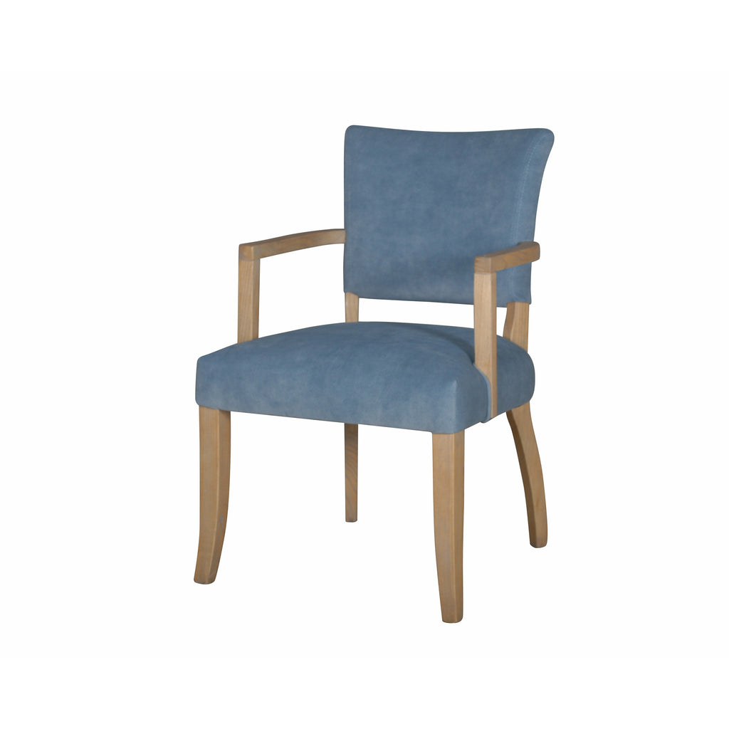 Duke Armchair - Light Blue Velvet