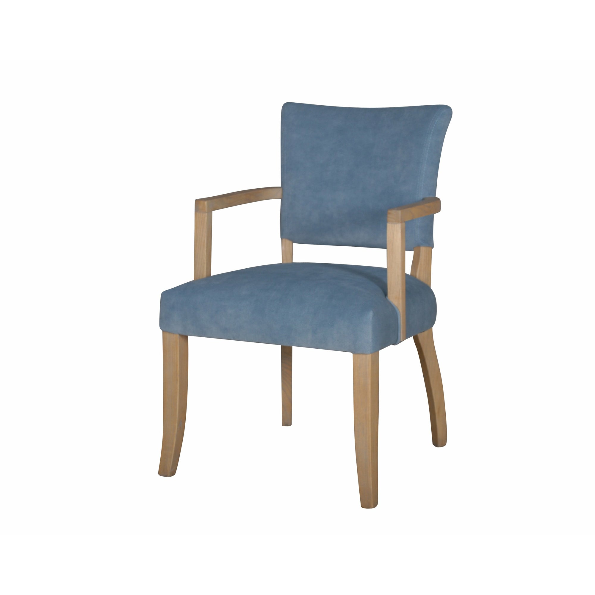 Duke Armchair - Light Blue Velvet