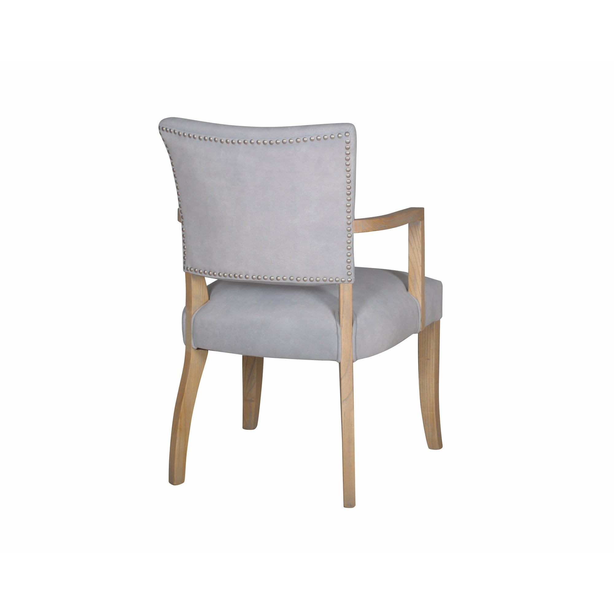 Duke Armchair - Light Grey Velvet