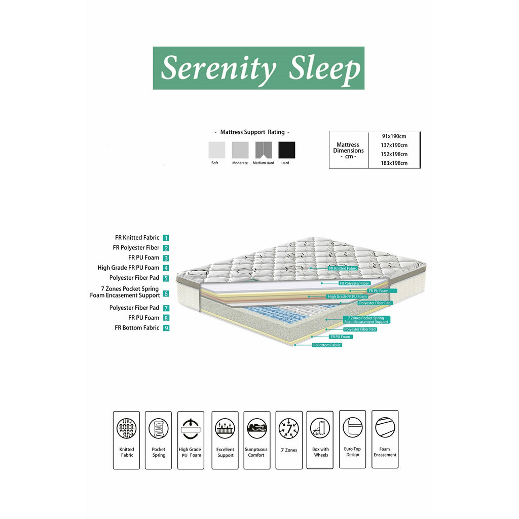 Serenity Mattress G - 05 (Rolled Mattress) 5ft King Size