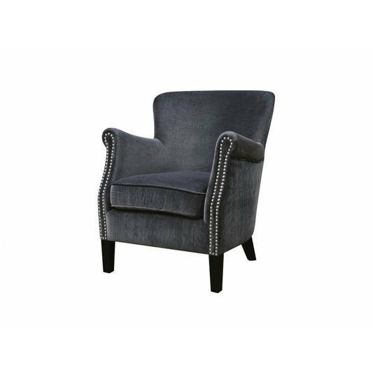 Harlow  Chair Grey Velvet