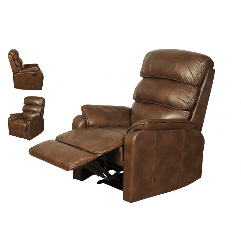 Harmony Manual Recliner - Two Tone Tan