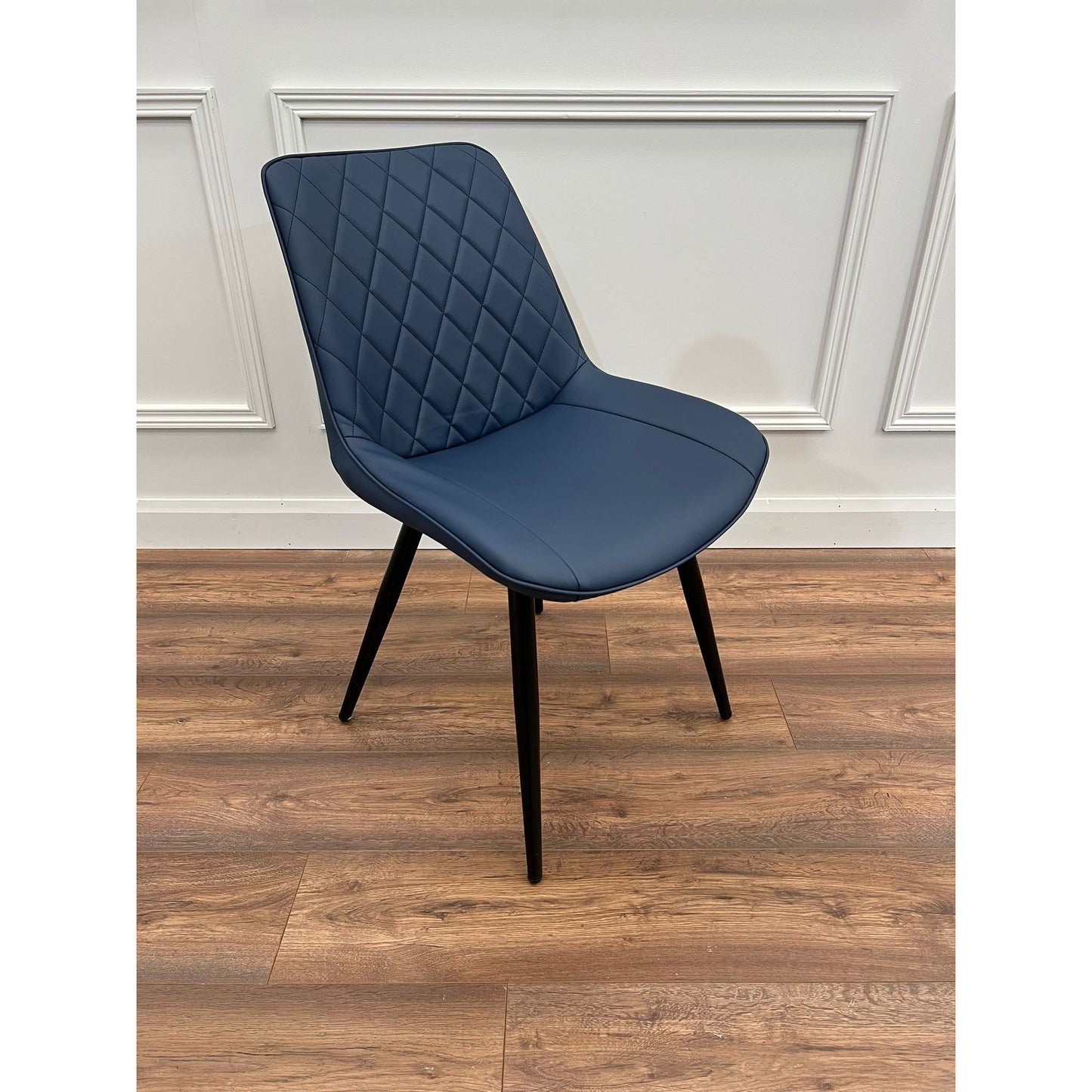 Selena - Navy leatherette Dining Chair