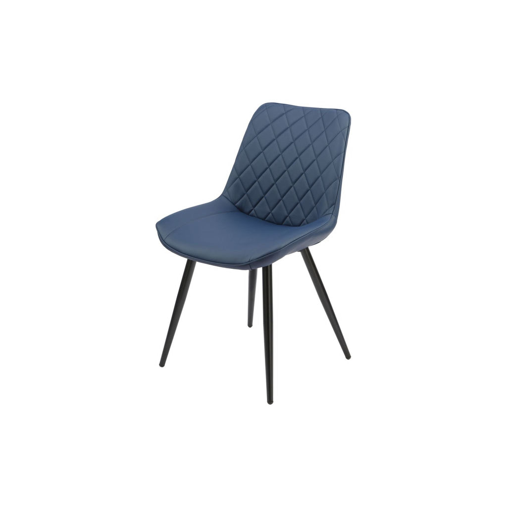 Selena - Navy leatherette Dining Chair