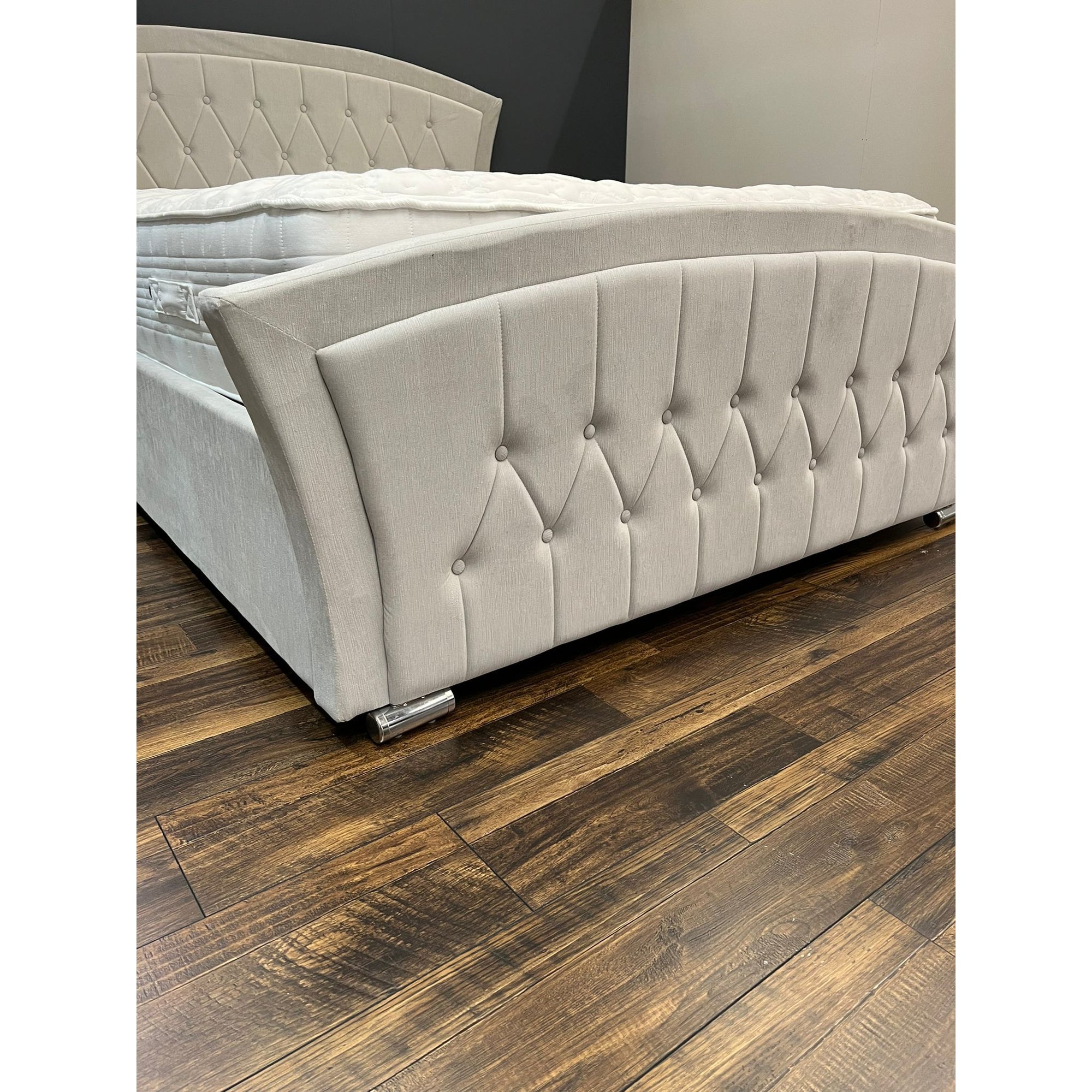 Lauren Gaslift Bed Light Grey