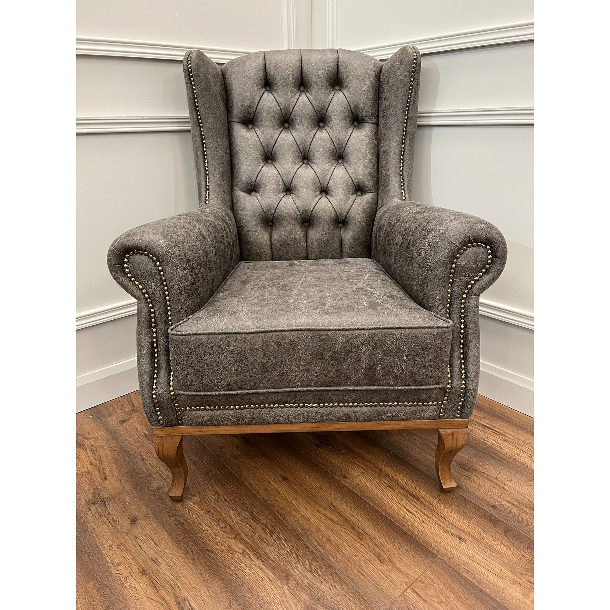 Queen Anne - Suede Grey