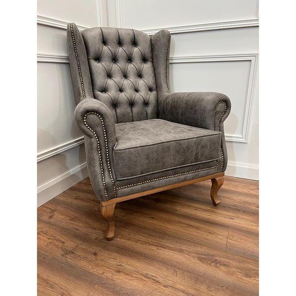Queen Anne - Suede Grey