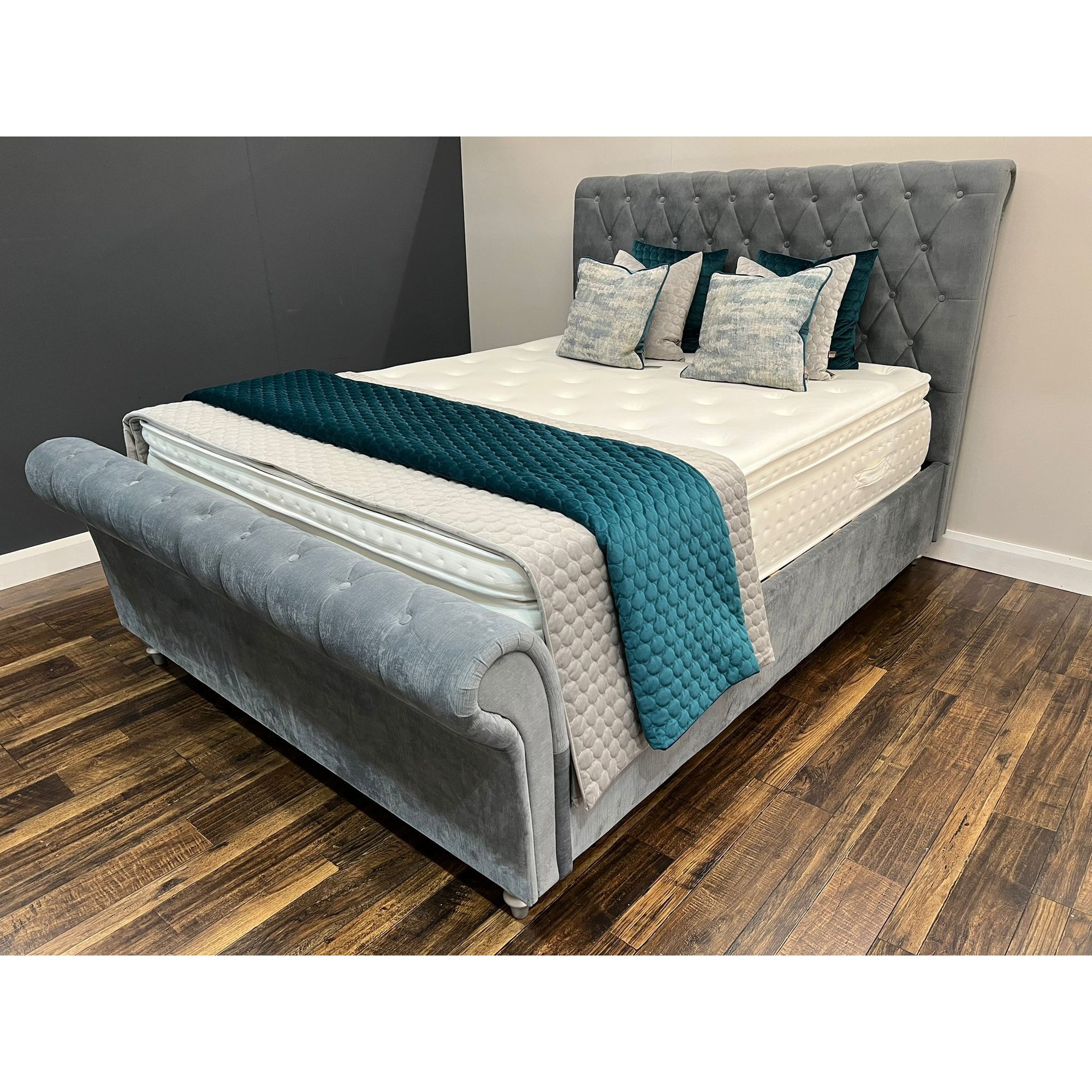 Dione - Grey 4ft 6" Double