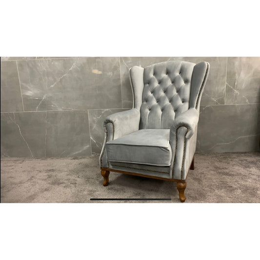 Queen Anne - Plush Grey
