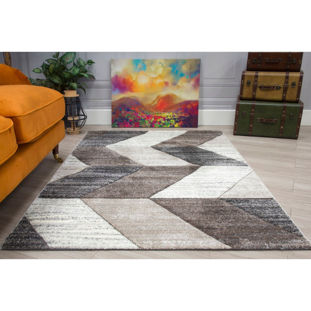 Impulse Chevron Rug - Greige