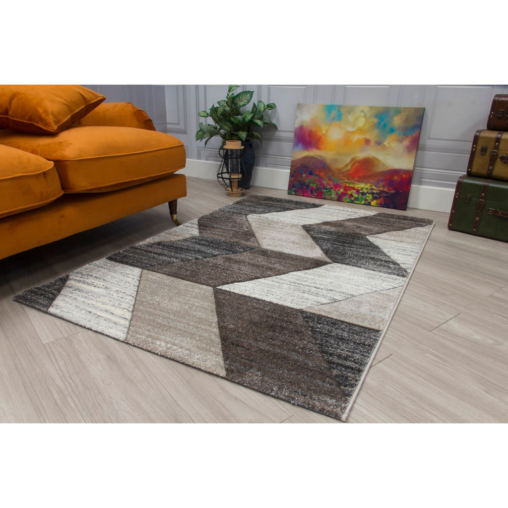 Impulse Chevron Rug - Greige