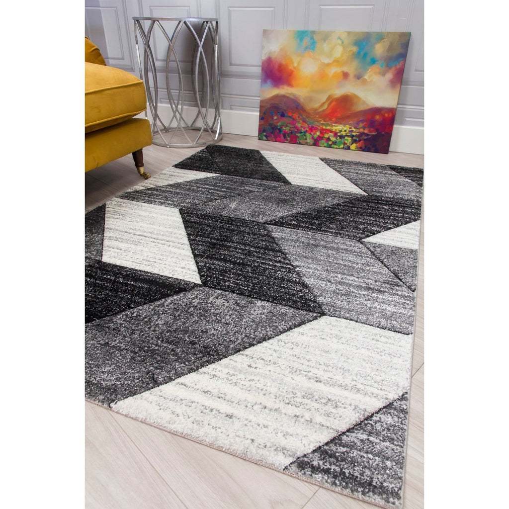 Impulse Chevron Rug - Grey