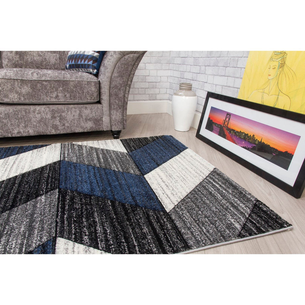Impulse Chevron Rug - Navy
