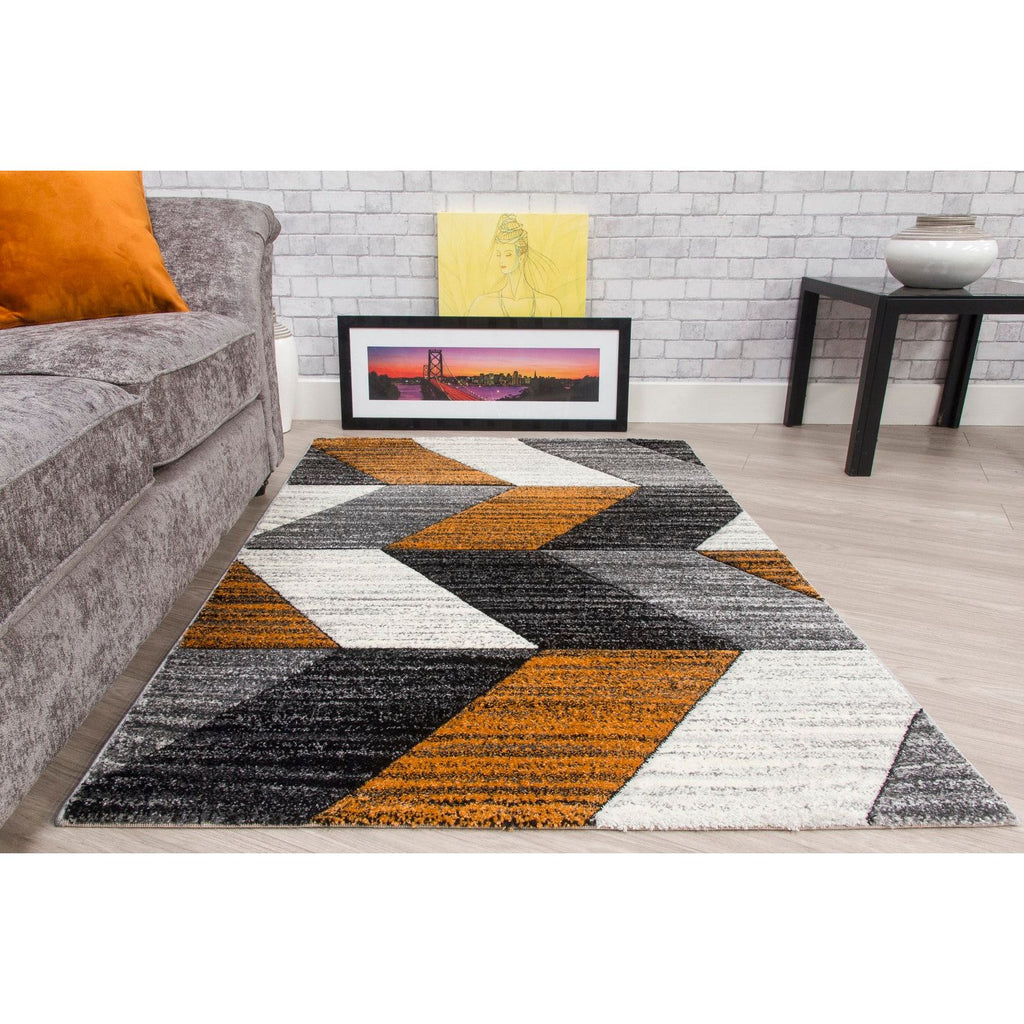 Impulse Chevron Rug - Pumpkin
