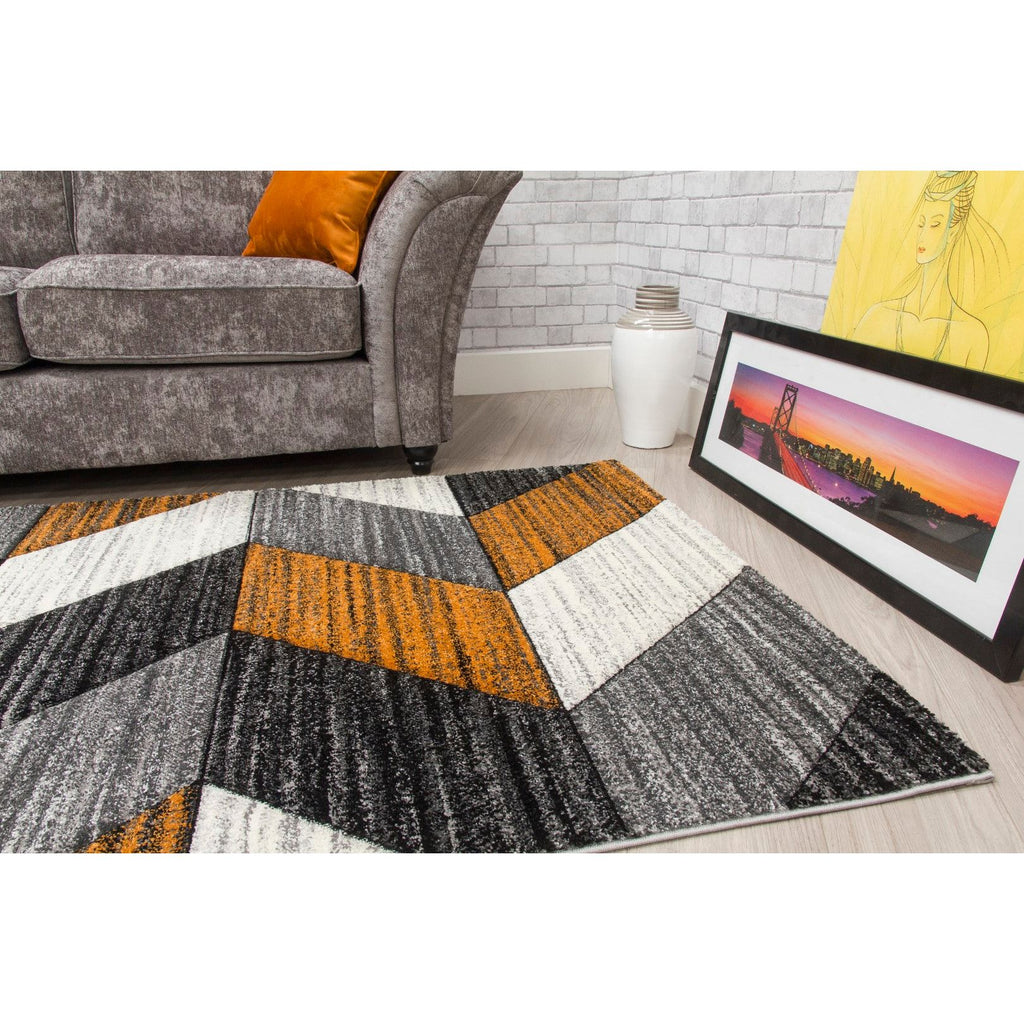 Impulse Chevron Rug - Pumpkin
