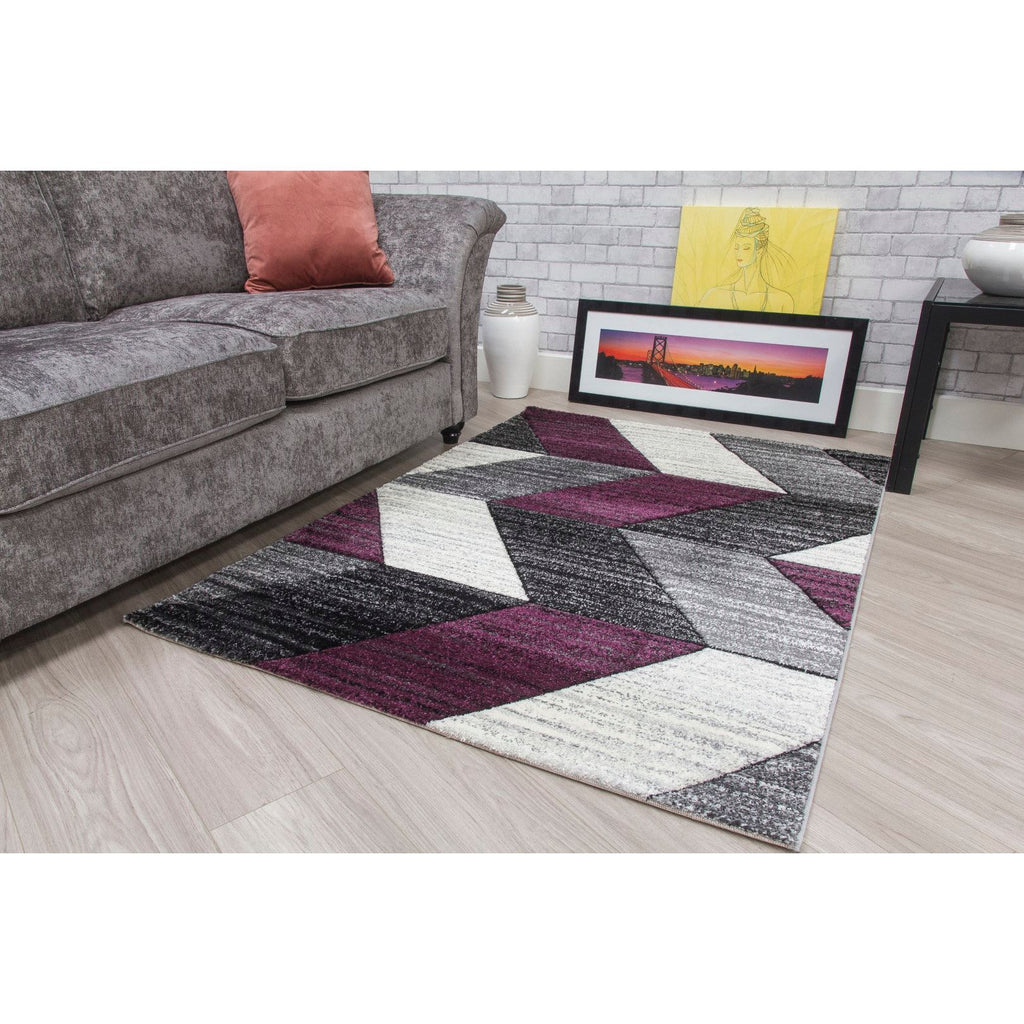 Impulse Chevron Rug - Purple