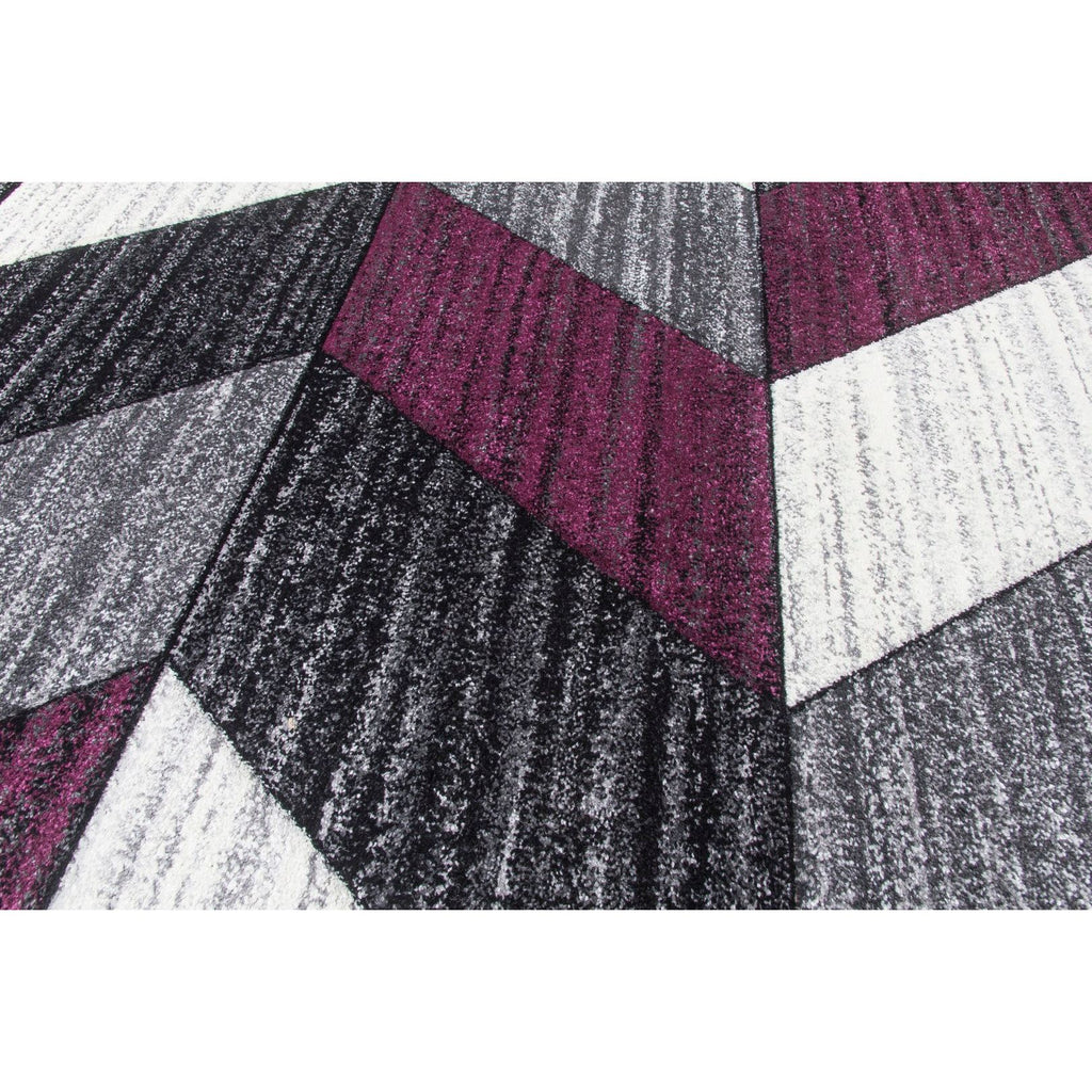 Impulse Chevron Rug - Purple